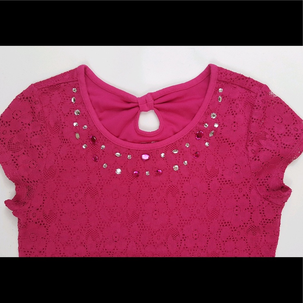 Justice Lace Crop Top
